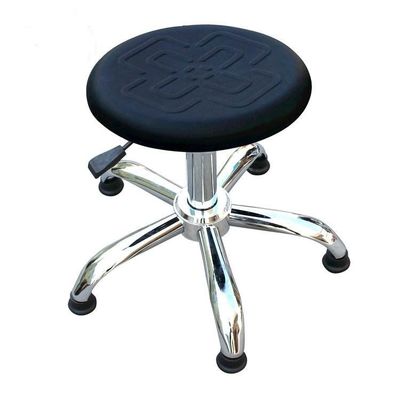Przemysłowe ergonomiczne stołki o średnicy 340 mm do pomieszczeń czystych